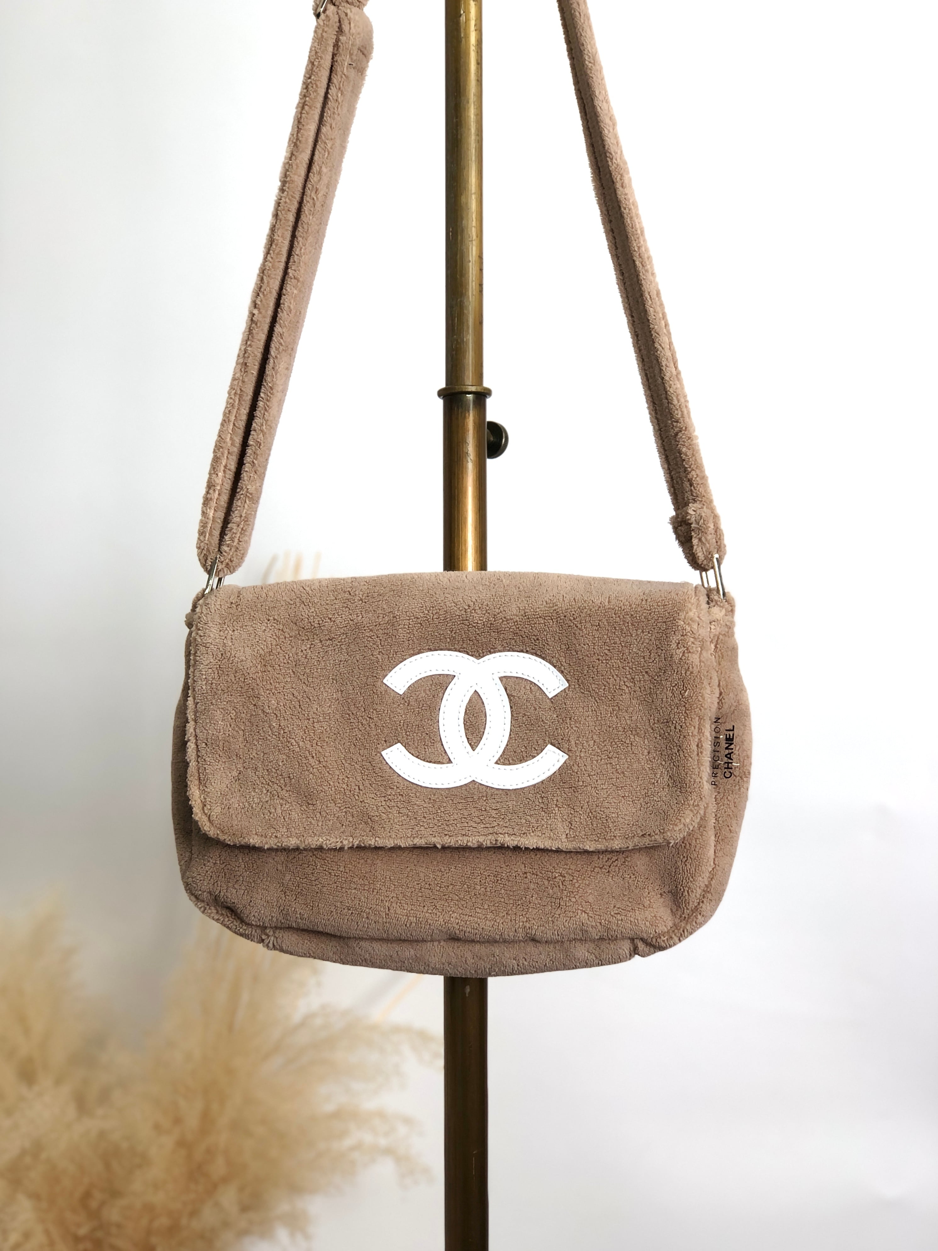 CHANEL シャネル ココマーク ショルダーバッグ ベージュ ロゴ ファブリック ノベルティ vintage ヴィンテージ オールド pm2g5m