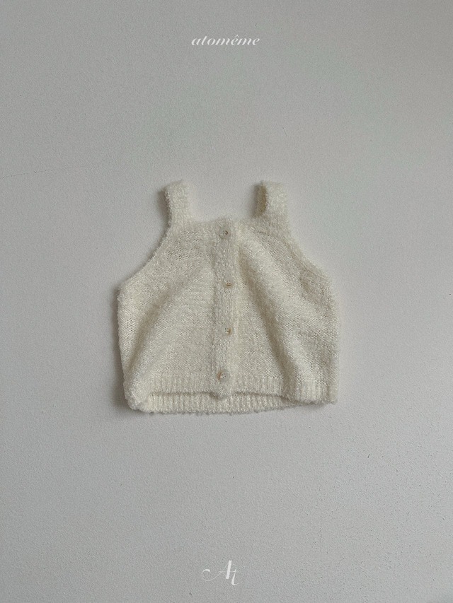 《予約》送料無料【atomeme】Ecru Knit Vest