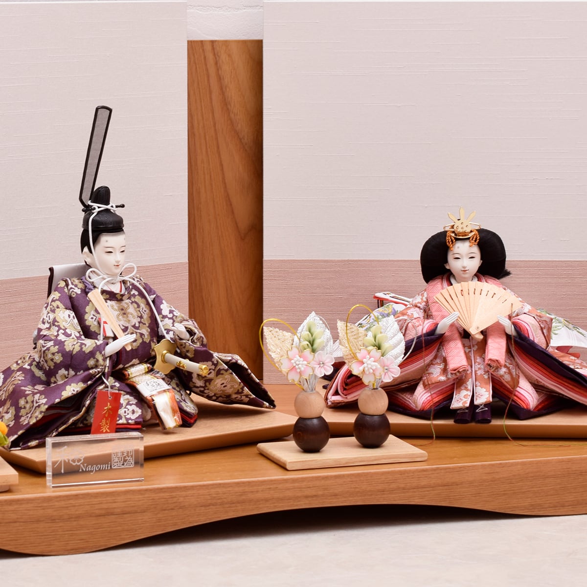 雛人形 親王飾り【桃美】スタイリッシュ｜モダン｜おしゃれ｜かわいい