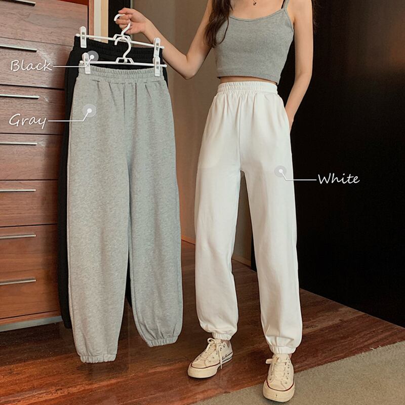 グレーパンツ レディースサマールーズレギンス カジュアルハイウェストウェストスリム 夏物 萌量不足60705226294