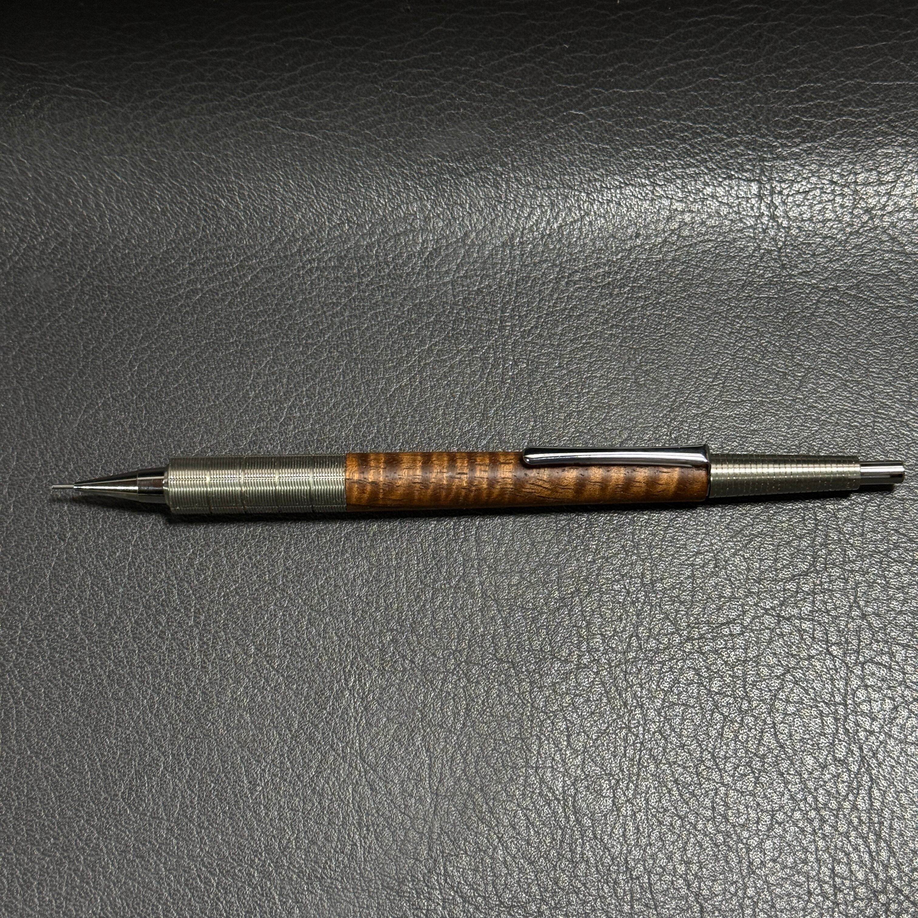 572ハワイアンコアカーリー メタルグリップ溝付き ステンレス | handwood