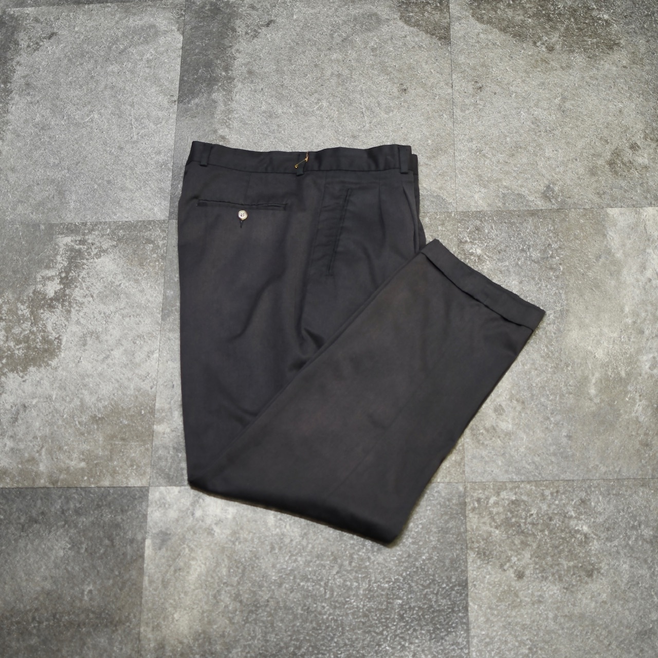 BUGLE BOY rayon blend fade 2tuck slacks
