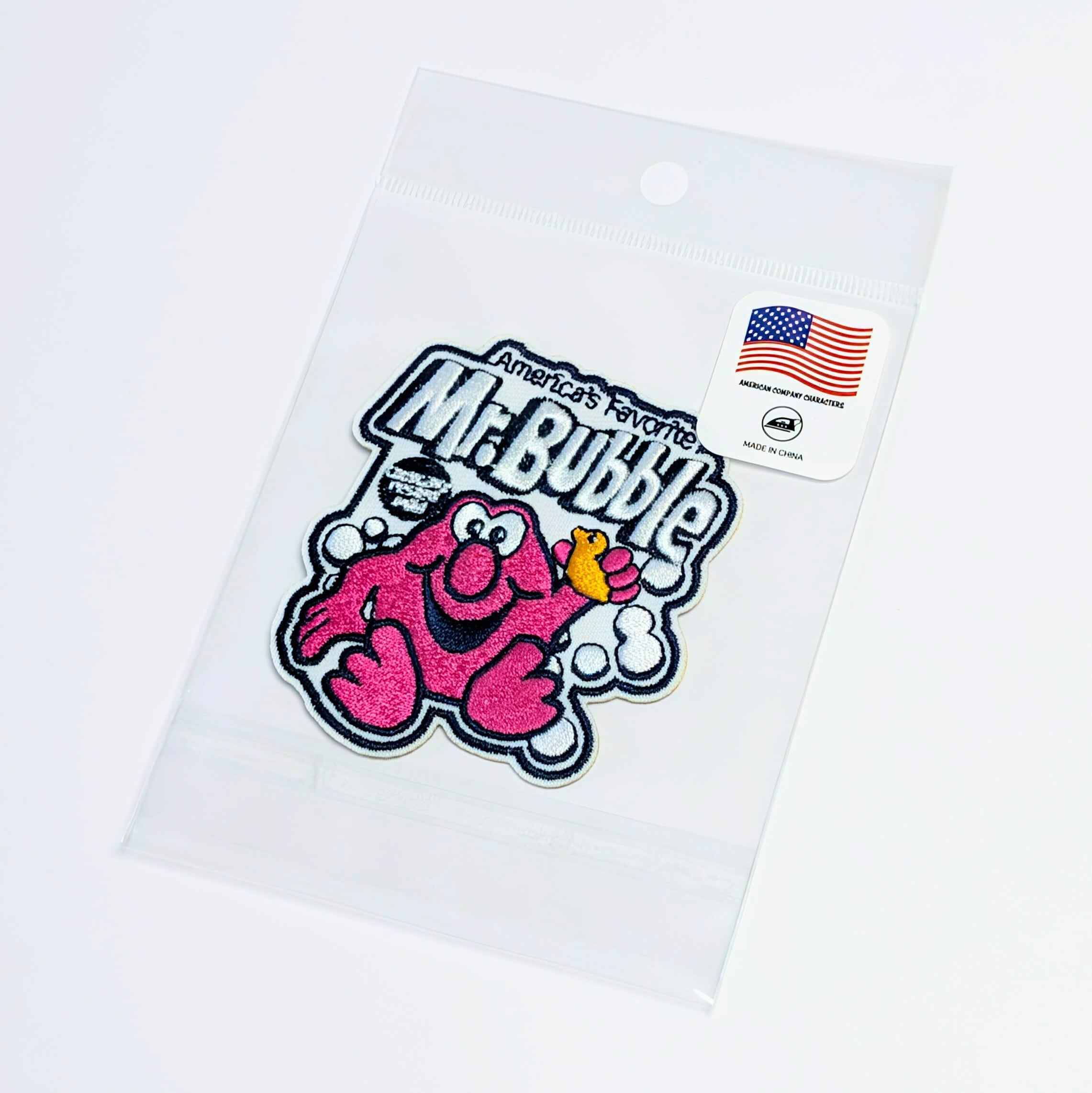 送料無料！ ★刺繍アイロンワッペン★【 Mr. Bubble（ミスターバブル）】バブルバス / アドバタイジング / ワッペン / PATCH〚アメリカン雑貨 アメトイ〛