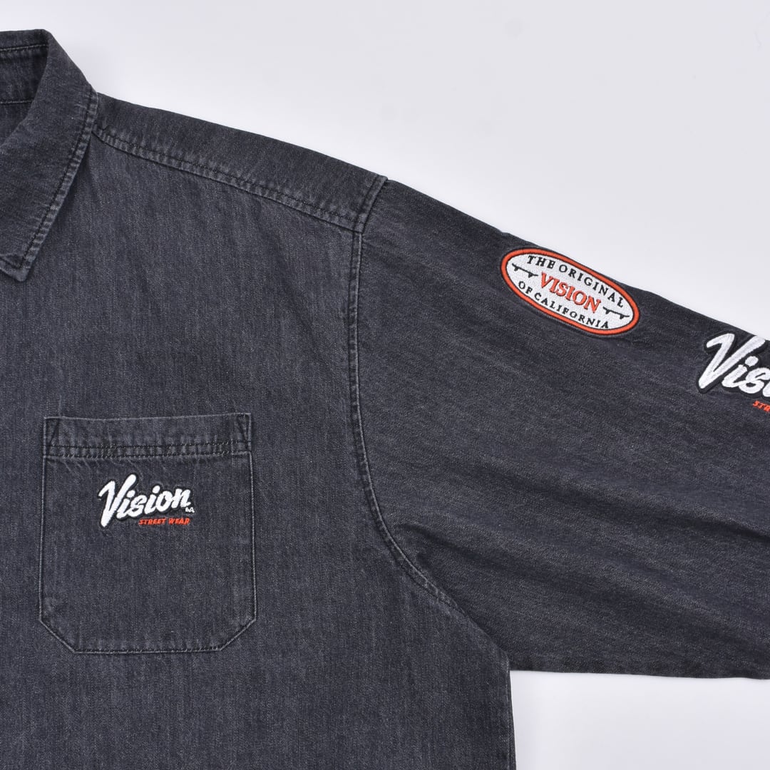 50%OFF】VISION アーム刺繍デニムシャツ | VOLCAN&APHRODITE 公式通販