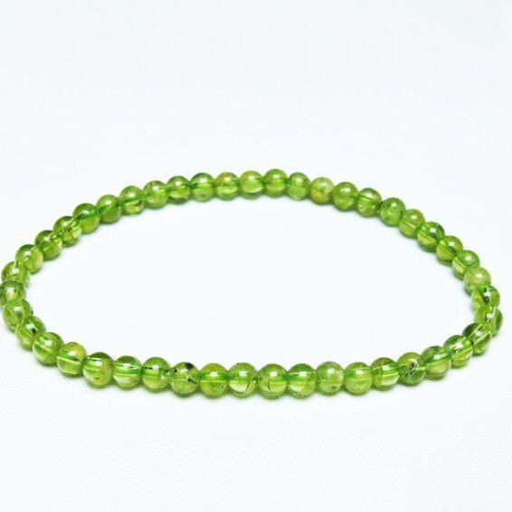 ペリドット ブレスレット 4mm 一点物 メール便可 [M便 1/10] 111-45086