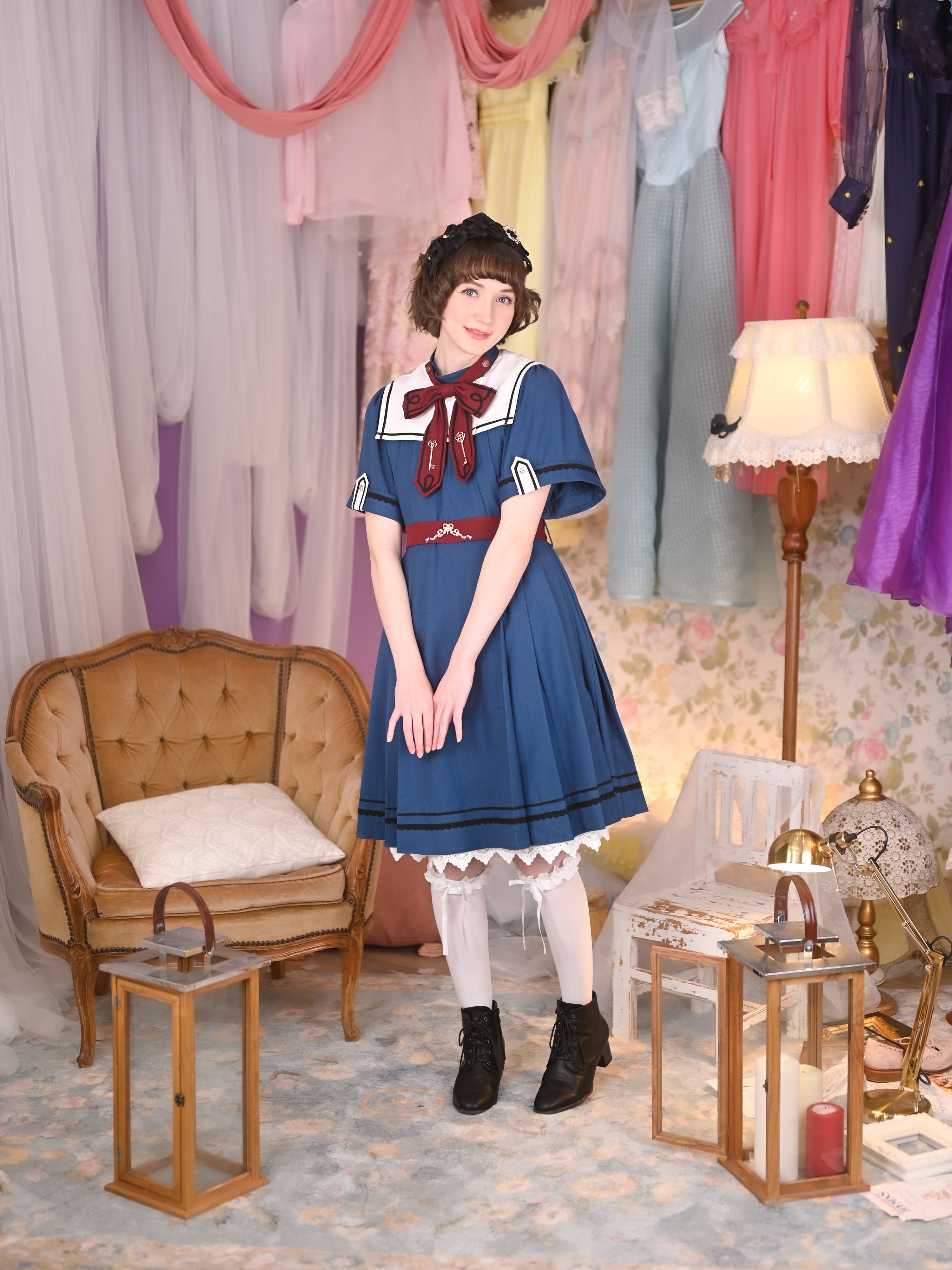 シークレット・ライブラリー 鍵リボンタイワンピース | HoshibakoWorks