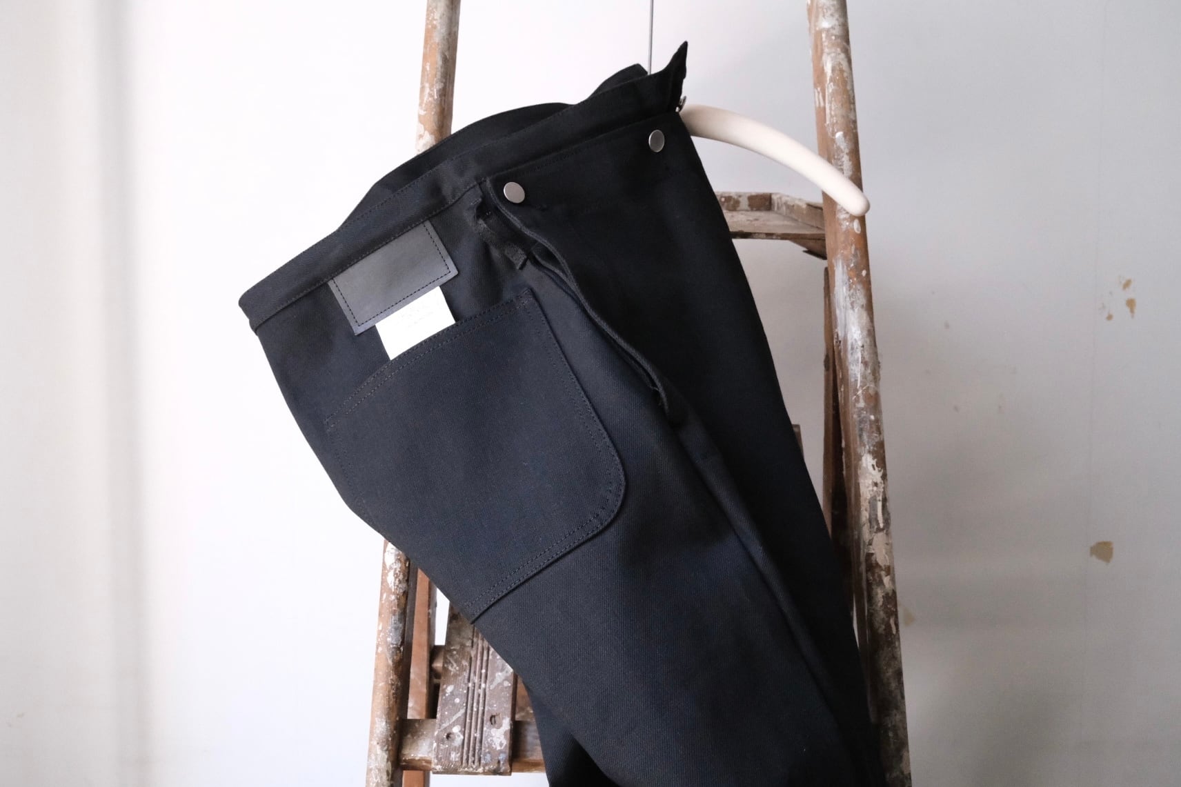 TUKI（ツキ）”type3 denim" （タイプスリーデニム)  style 0032  black (ブラック)  原田服飾研究所