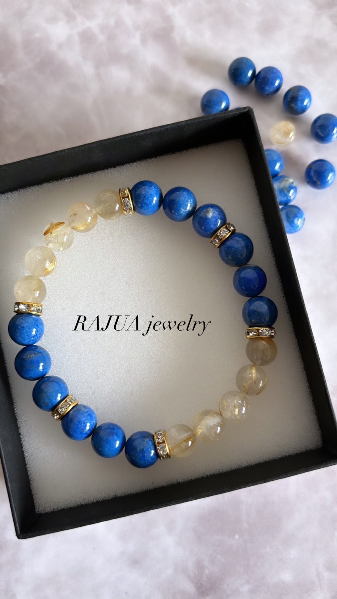 ラピスラズリ✖️ルチルクォーツ | RAJUA JEWELRY