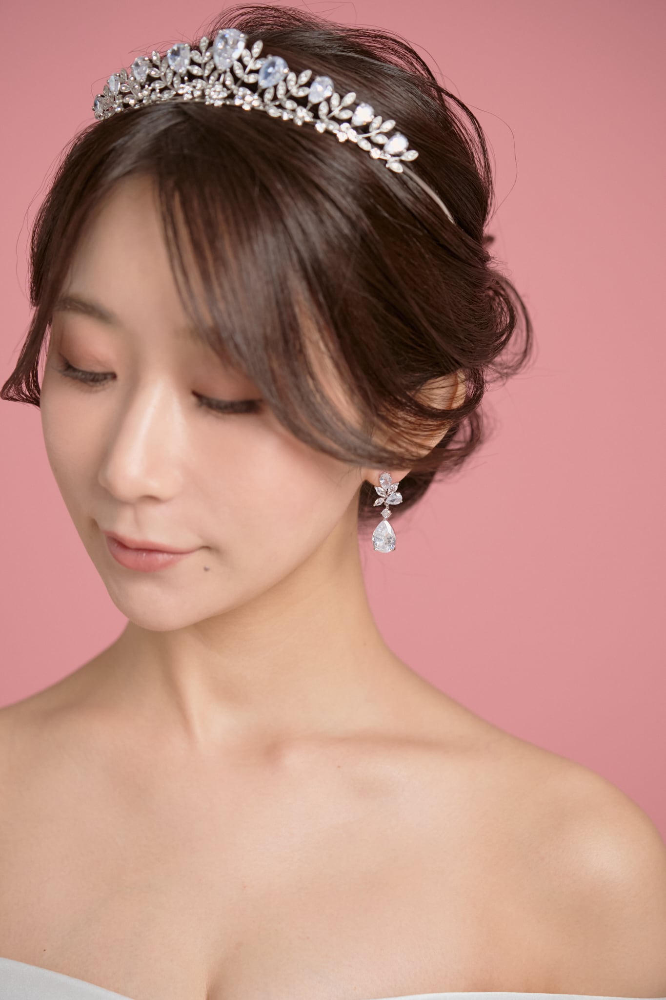 H-23 ビッグストーンティアラ | ウェディング・ブライダルアクセサリー