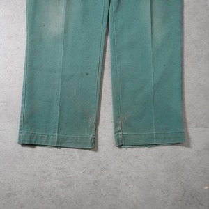 80s Dickies 874 work pants "made in USA" Lincoln green [W33.5L30.5相当] 古着