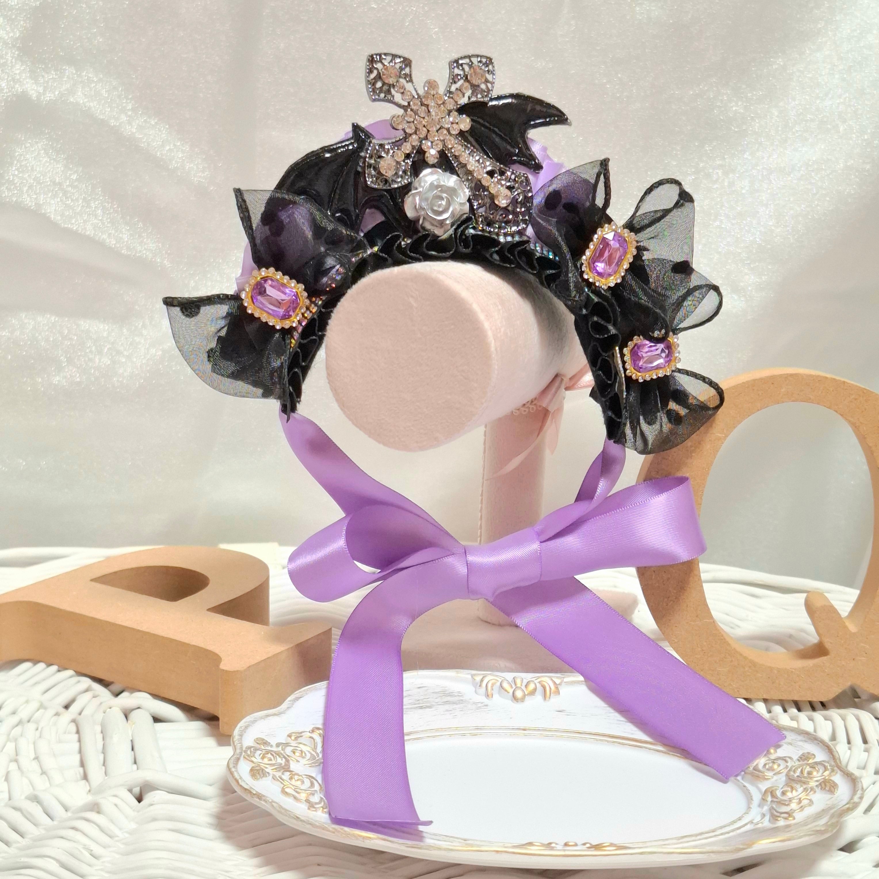 幅広シュシュ、ハロウィン限定、スイートロリータ(ピンク)わんちゃん猫ちゃん用 スタイ、ハロウィン限定スイートロリータ(ピンク)わんちゃん猫ちゃん用