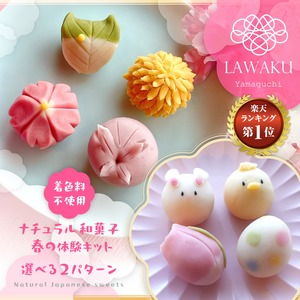 和菓子体験キット【春和菓子またはイースター和菓子】（こしあんまたはチョコあん）