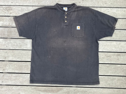 90s CARHARTT MADE IN USA HENLEY NECK TEE