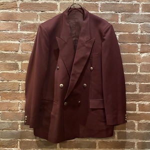 【Caka act3】Wine Red Coloring Double Breasted Tailored Jacket