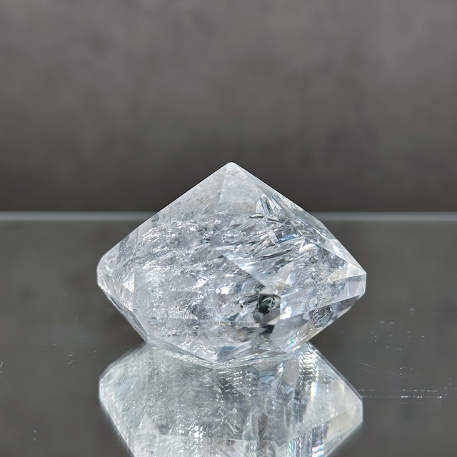 透明感◎ミナスジェライス産クリアクォーツ ダイヤモンドカット11◇Clear Quartz Diamond◇天然石・鉱物・パワーストーン