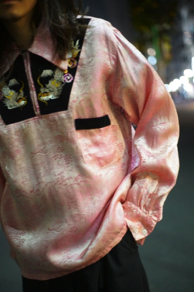 Vintage Souvenir Half Zip Pullover Shirt Ska Shirt [1950s