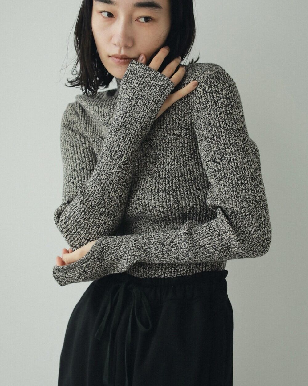 anuke  Slit Turtle Knit  アンヌーク anuke 】Slit Turtle Knit | valance 福井｜レディース セレクト
