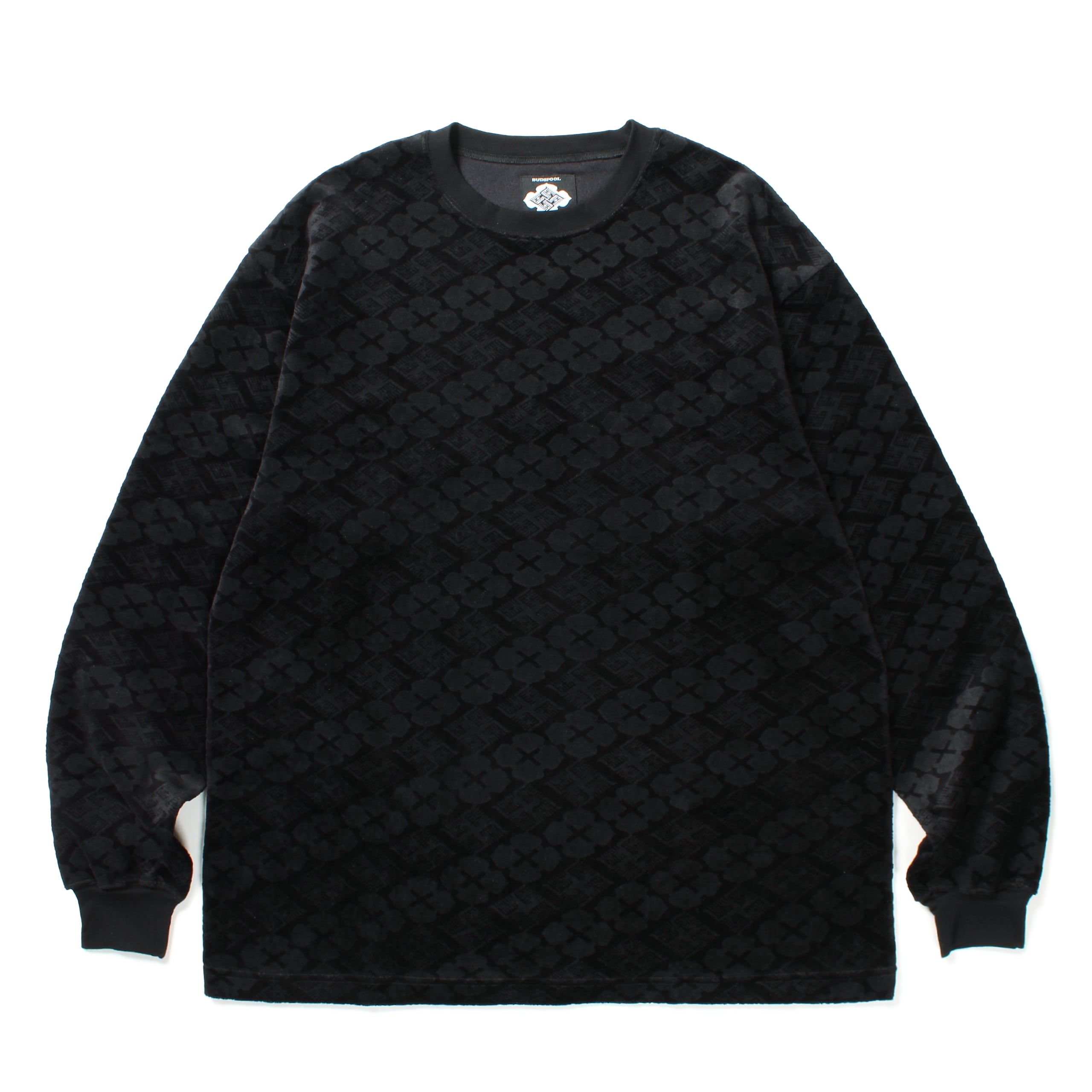 GAKKIN × BUDSPOOL 花罰家紋 VELOUR L/S TEE