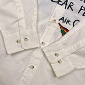 Jean Charles de Castelbajac Sport カステルバジャック 英字 アートデザイン 長袖シャツ 3/ホワイト系 メンズ ゴルフ