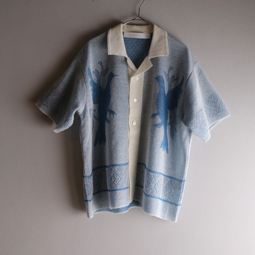 ASEEDONCLOUD/アシードンクラウド Bird's ditty polo #241801 PALE BLUE