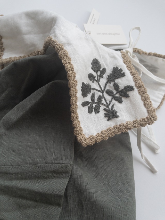 《即納》son and daughter / Talie Embroidery Mini Dress