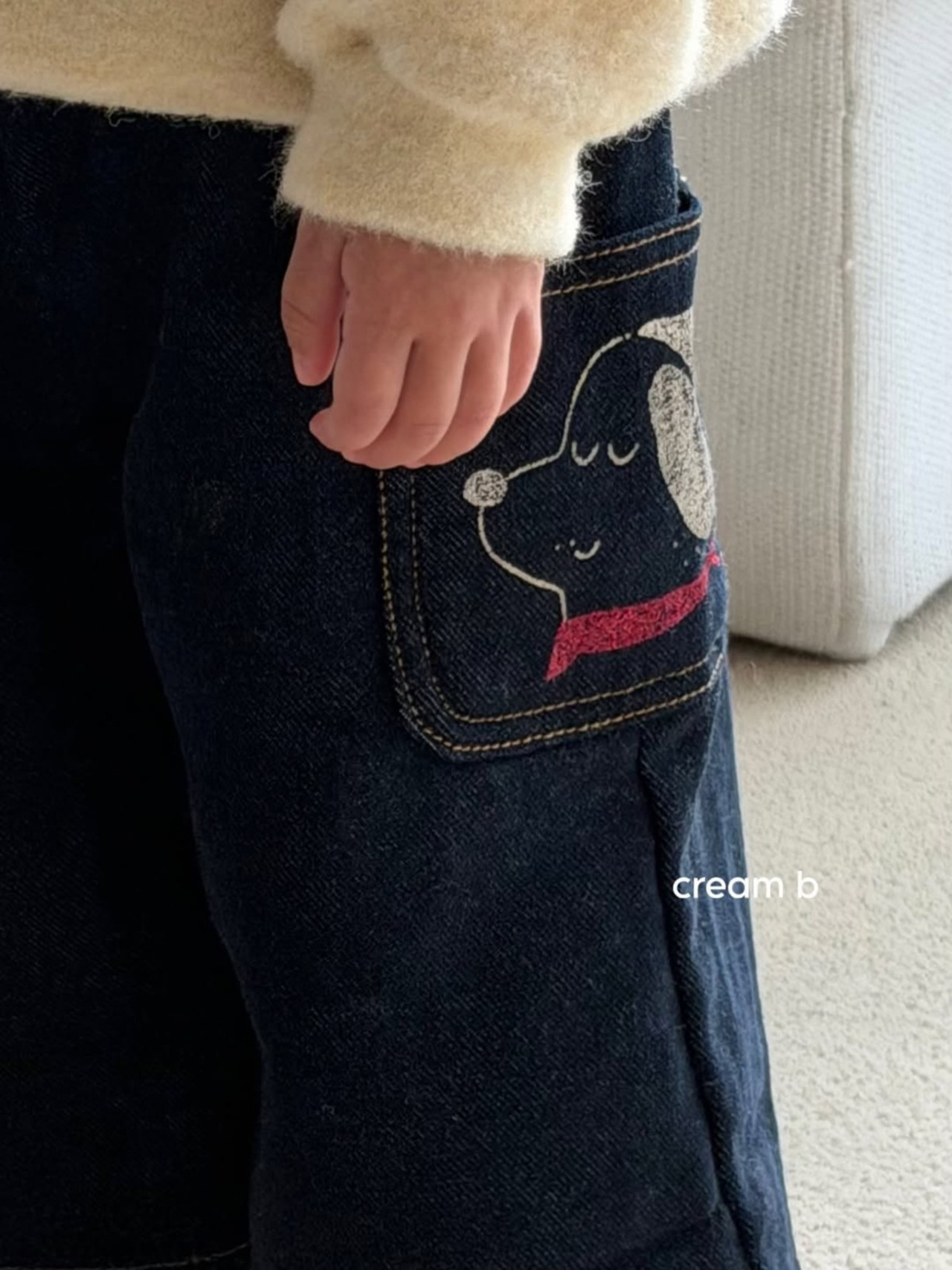 韓国子供服 / 26winter / cream bbang / ペインティングドギーパンツ / キッズ / 冬服 *XXS~XL*