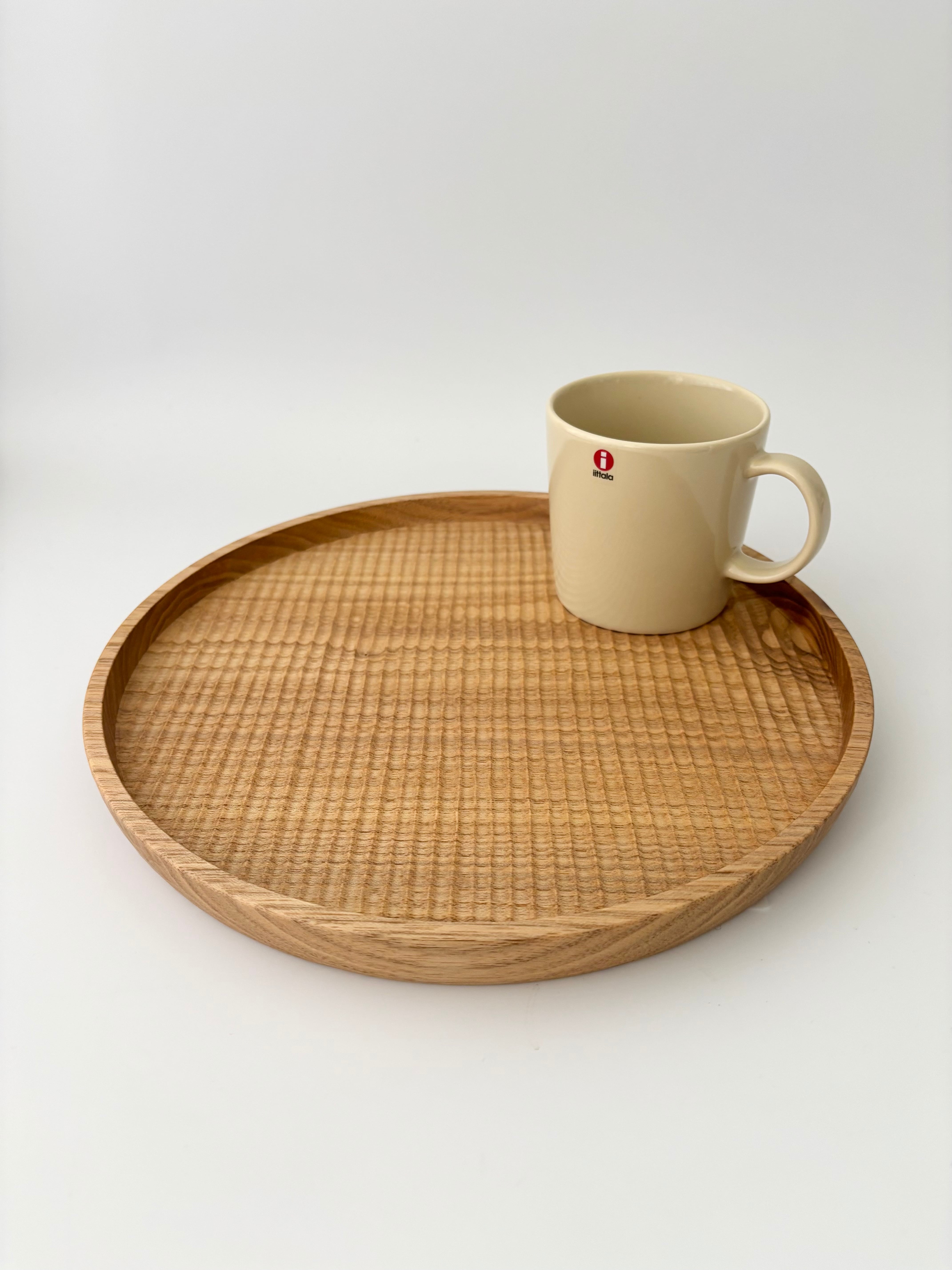 丸盆 27cm クルミ / ki-to-te 前田充 | 日用生活雑貨 小春商店