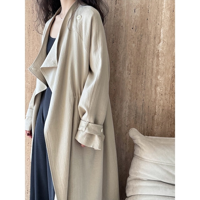 drape light long coat