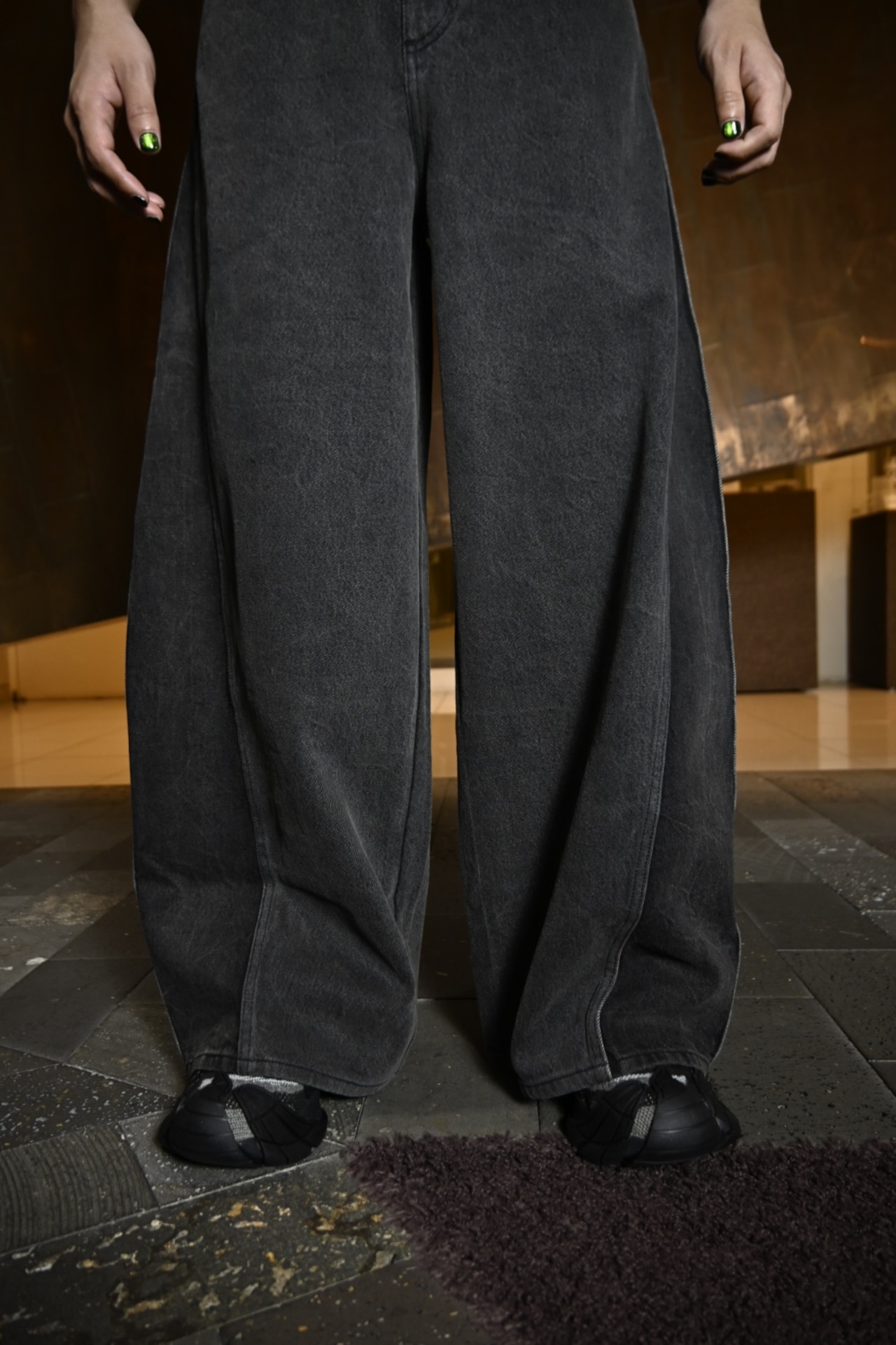【26SS】Feng Chen Wang フェンチェンワン / Wide leg denim trousers - 3