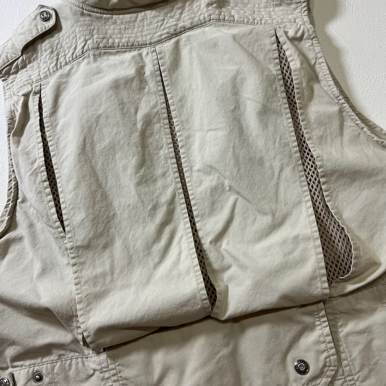 BANANA REPUBLIC メッシュ エポレット 多ポケット フィッシングベスト