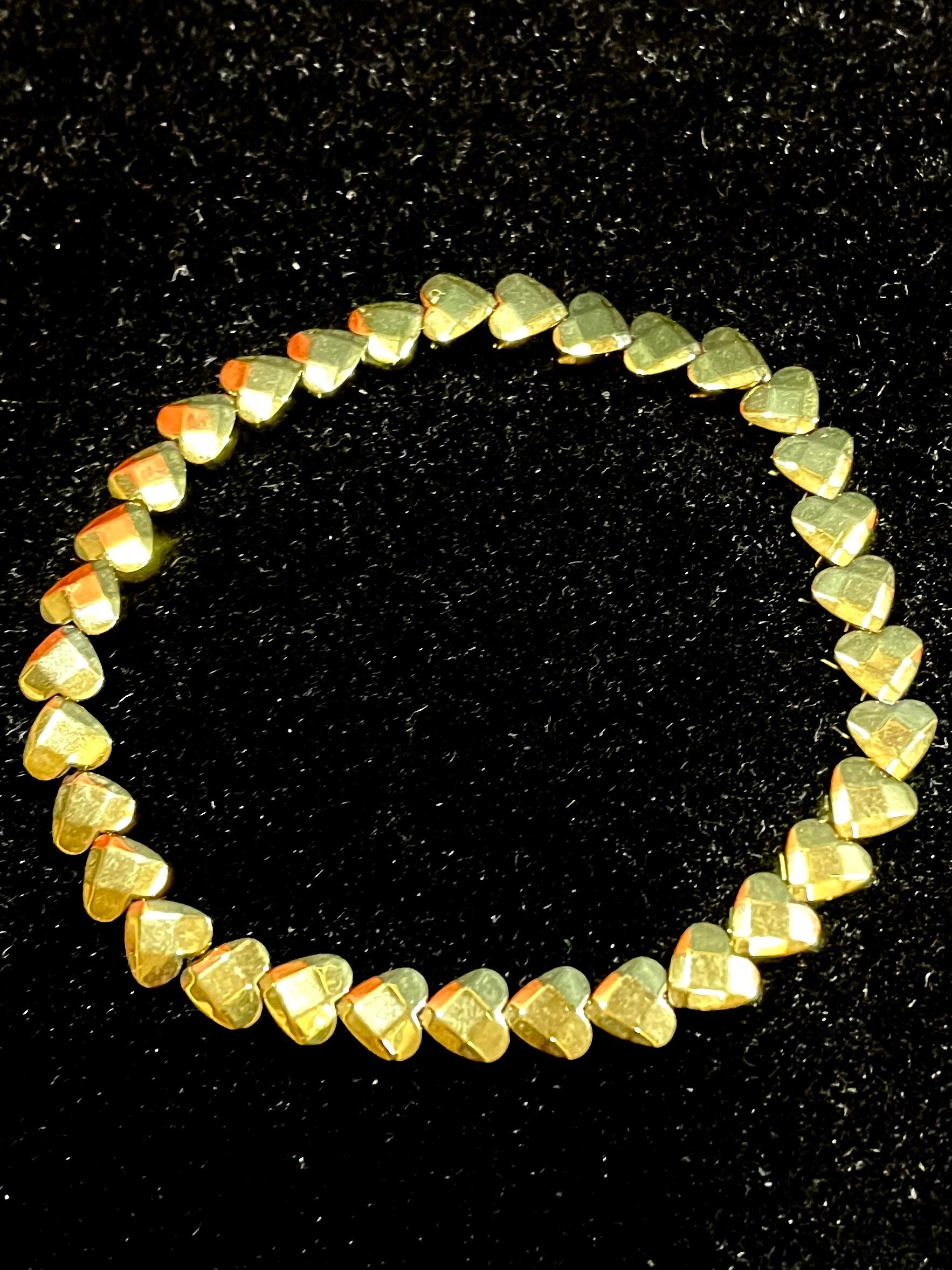 7) パイライト「プリティ・ハート」ブレスレットB