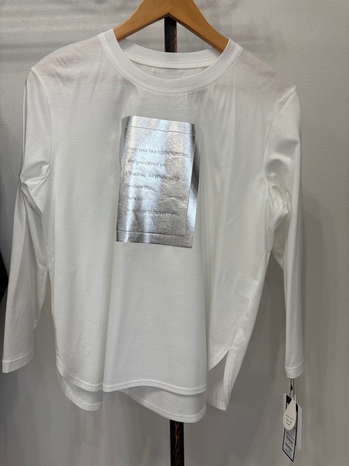 ROBE シルバー箔押しロンT 611917