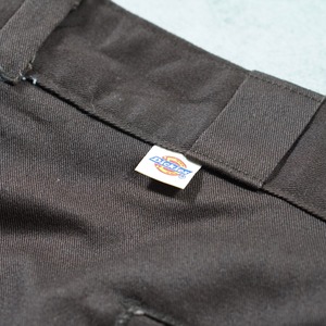 80s Dickies 874 work pants "made in USA" brown W39L29相当 古着