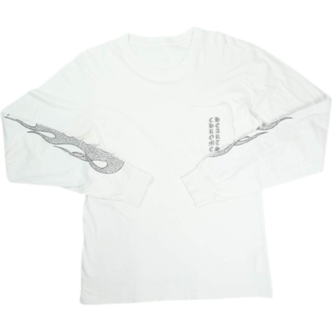 Size【M】 CHROME HEARTS クロム・ハーツ VRTCL CH PLS FIRE PRINT LS 