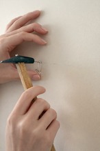 雲のお札立　桧葉材　（白）