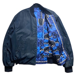 vintage HERMES peach-skin fabric bomber jacket