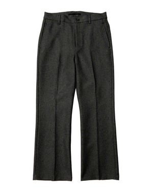 PE GRENCHECK SHOECUT PANTS / グレンチェックシューカットパンツ (GRAY)