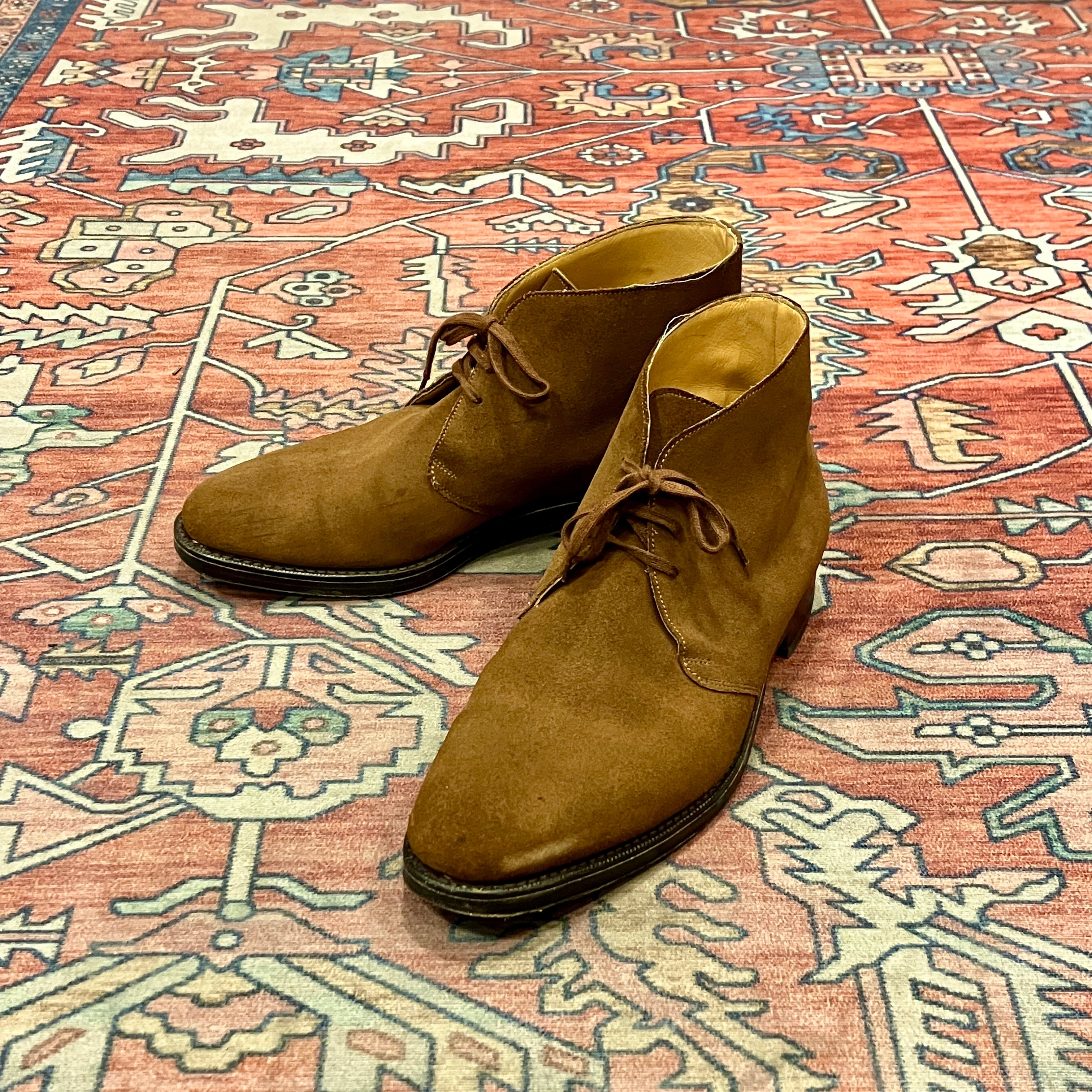 EDWARD GREEN SUEDE CHUKKA BOOTS《7 1/2 E》 | safarionline