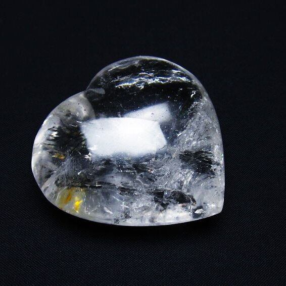 水晶 ハート置物 一点物 145-1483