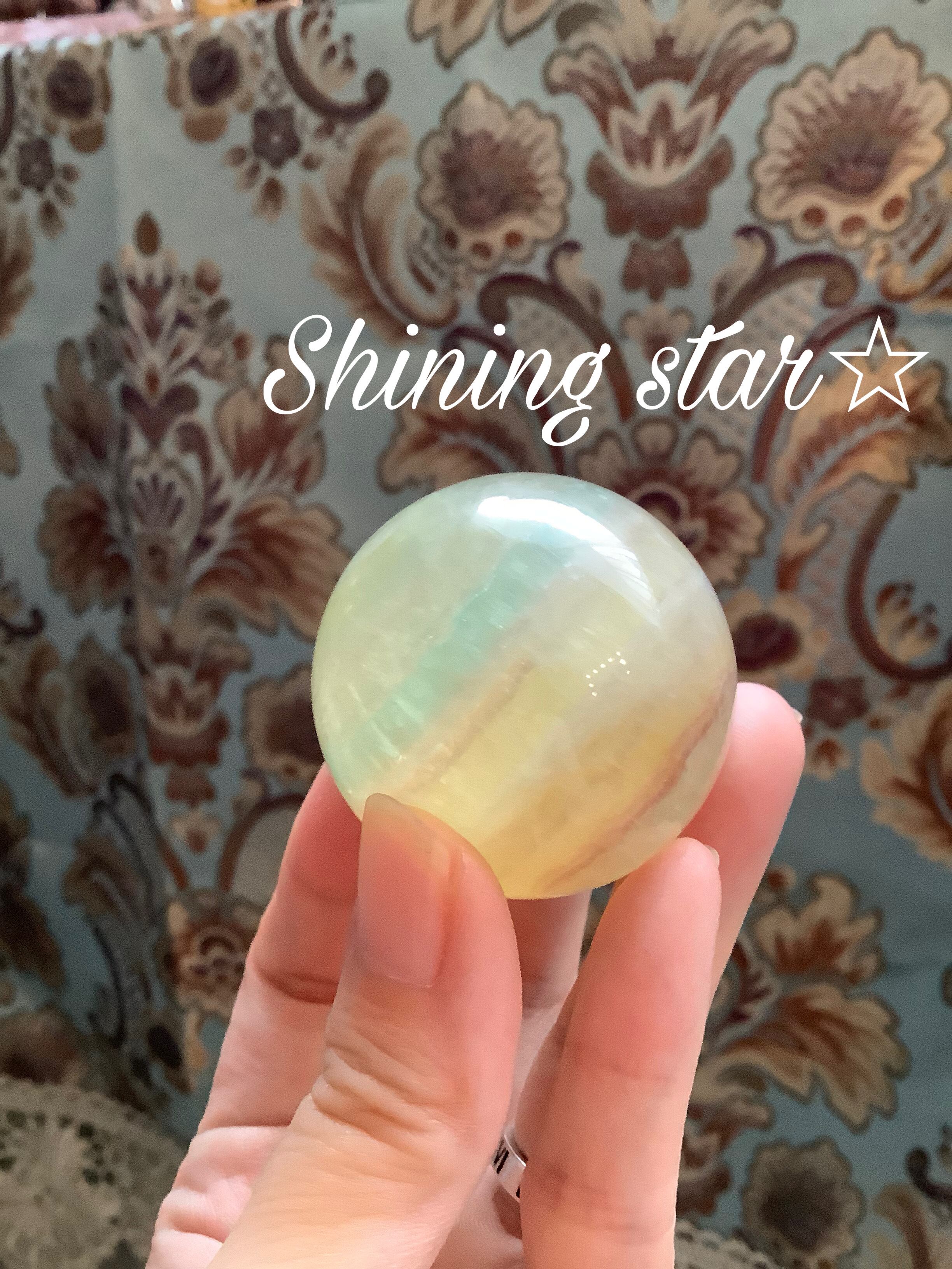 キャンディカラーフローライトスフィア cuteなキャンディカラー✴︎フローライトスフィアA | shining starry✴︎