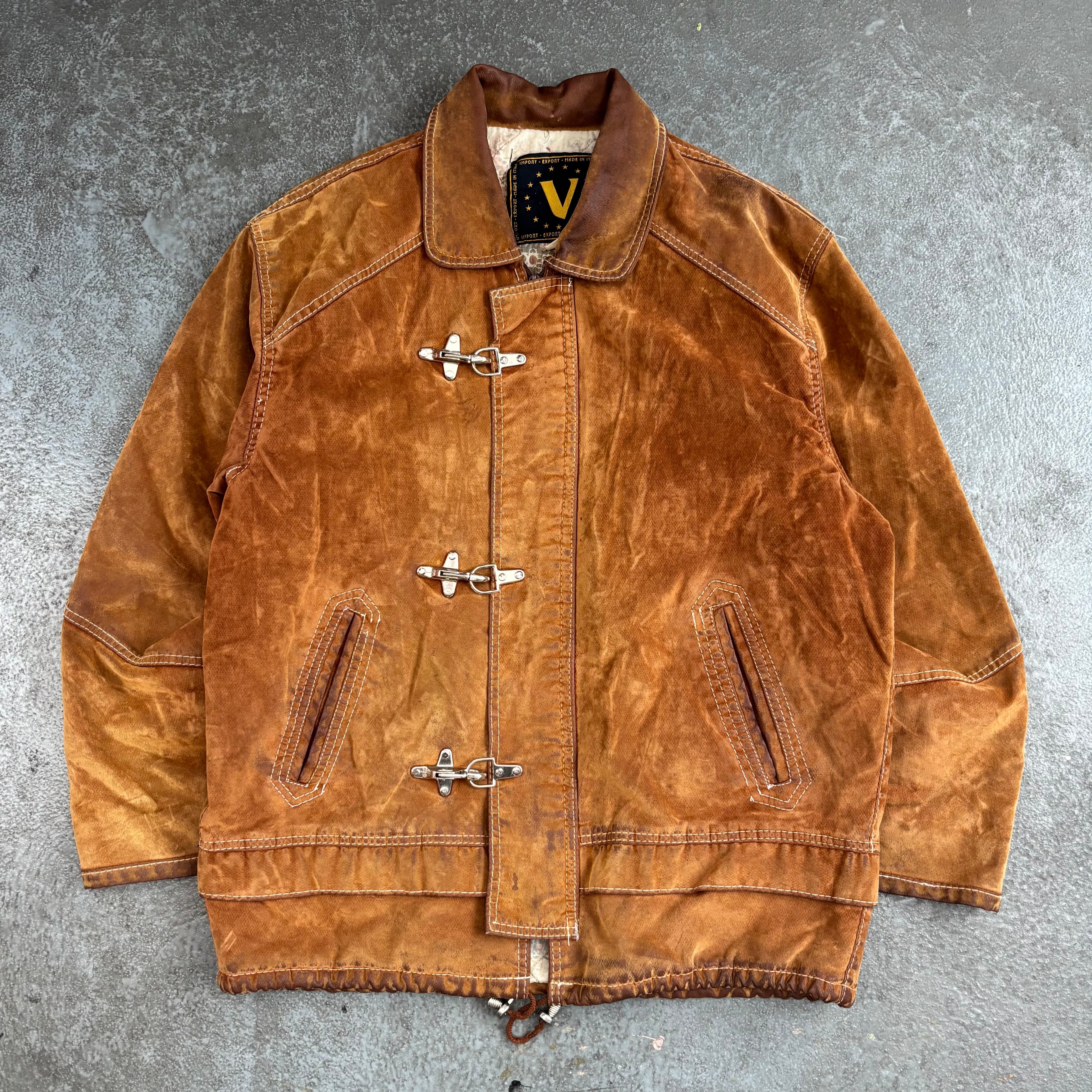 80s WHIPP 本革 スエード レザー トラッカー ジャケット M / 80年代