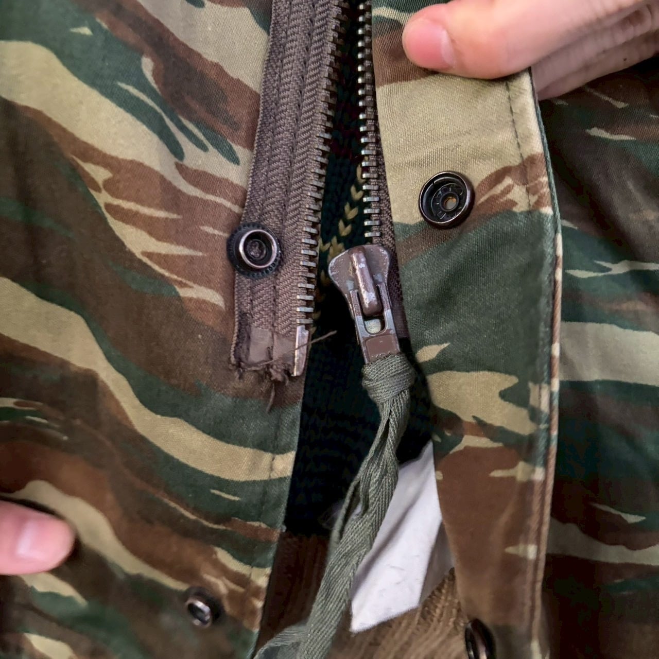 90s ギリシャ軍 実物 リザードカモ 迷彩 フィールドジャケット M