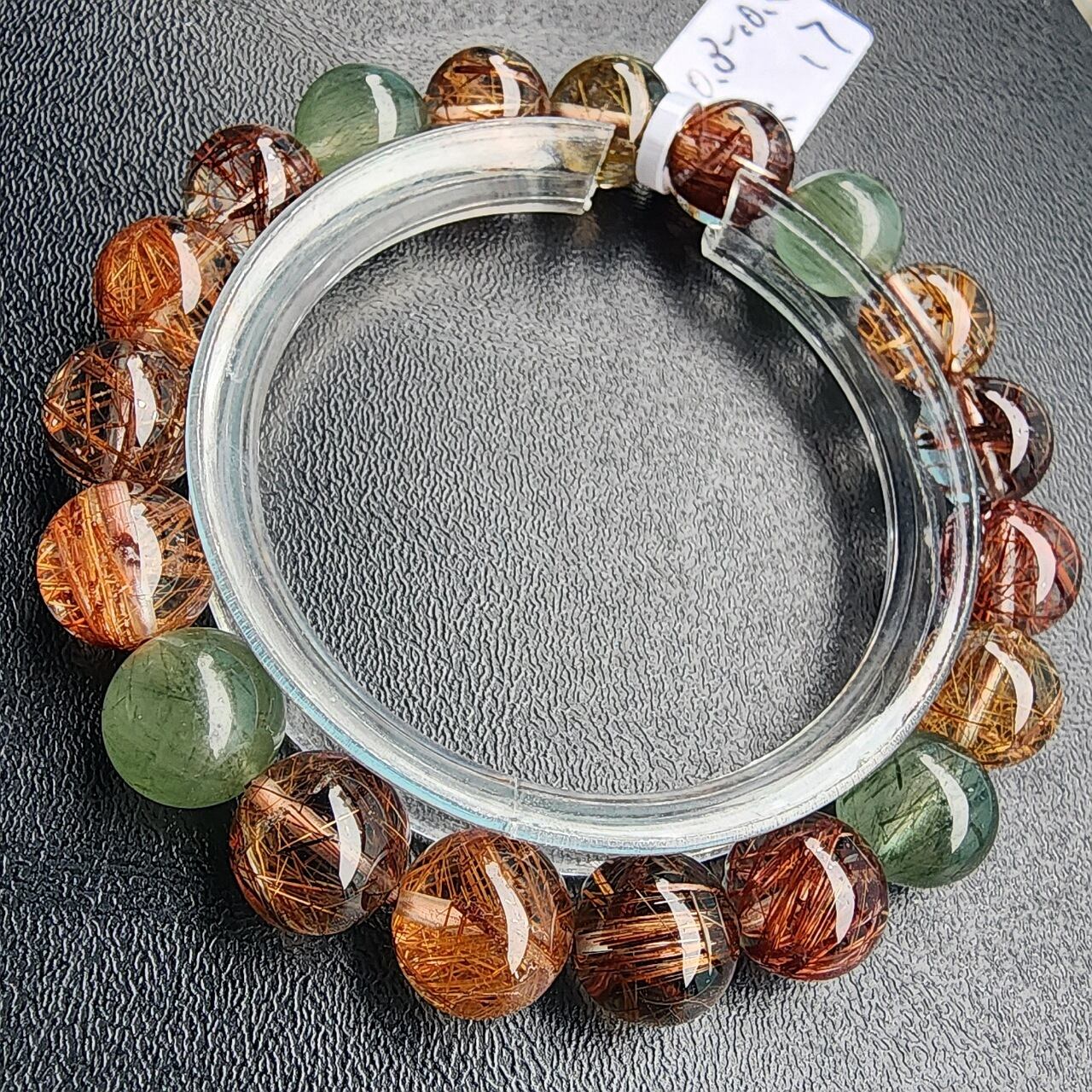 SU099《no.4》】高品質 MIXルチル クォーツ 福禄寿 1点物 天然石  