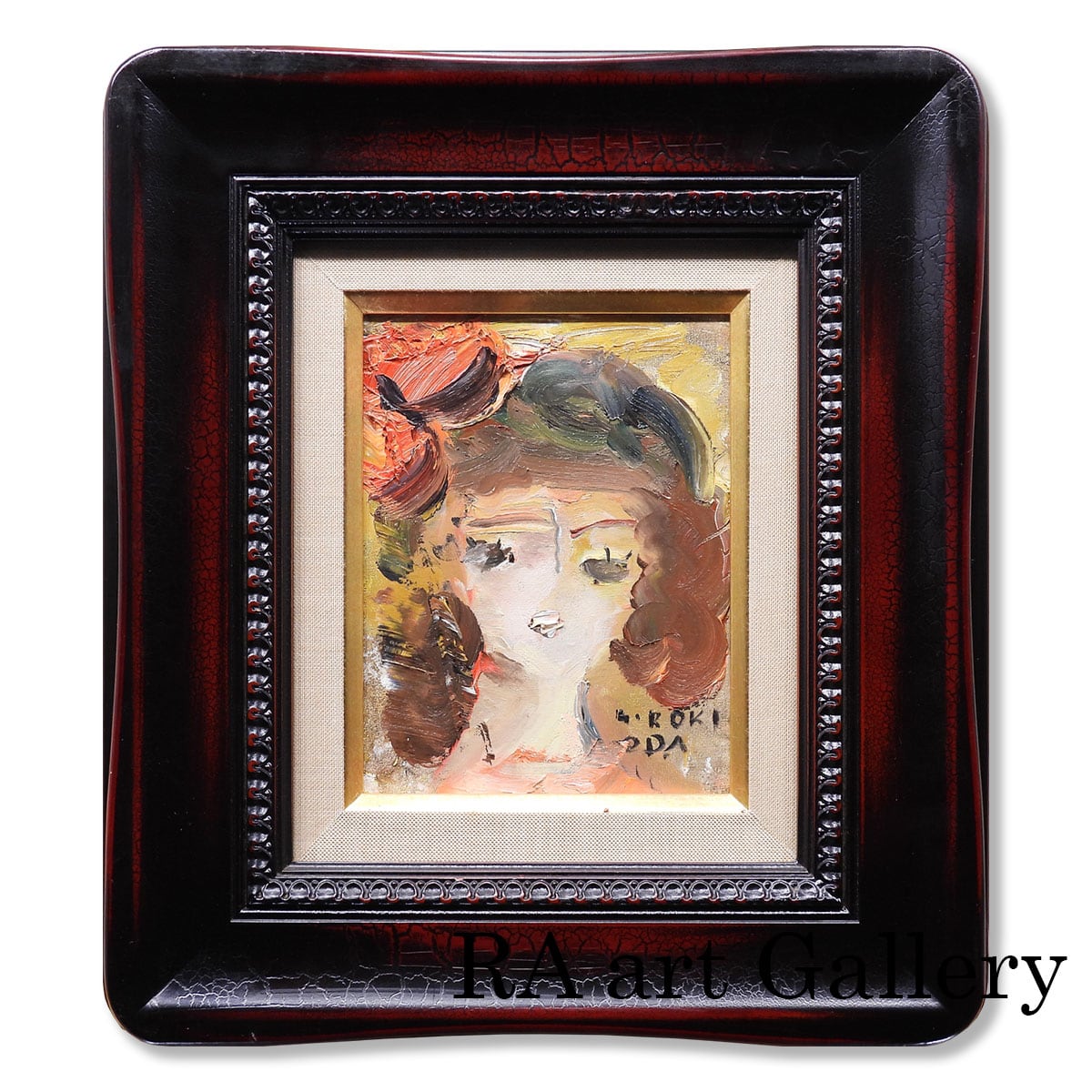 油絵　絵画　油彩　一点物 アート・写真 絵画(油彩、1点もの)