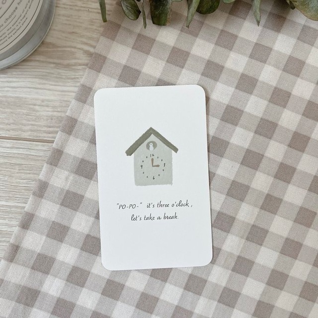 『ちょっとひといきしませんか？』ミニカード10枚セット