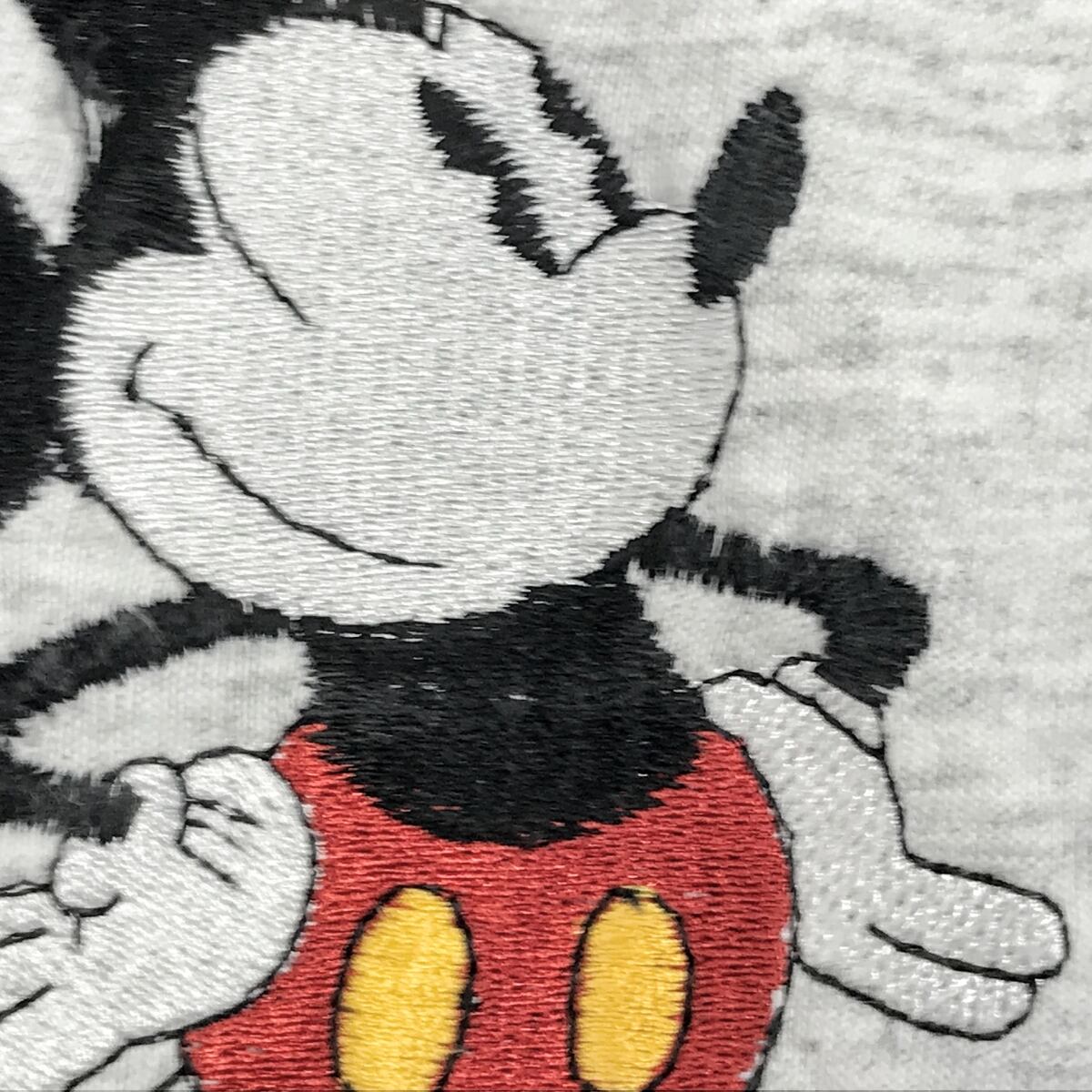 90年代 MIicky&co MICKEY MOUSE ミッキーマウス キャラクター刺繍Tシャツ USA製 メンズL ヴィンテージ /eaa266532