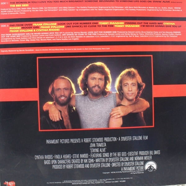 Various / Staying Alive (The Original Motion Picture Soundtrack) [28MW 0035] - 画像2