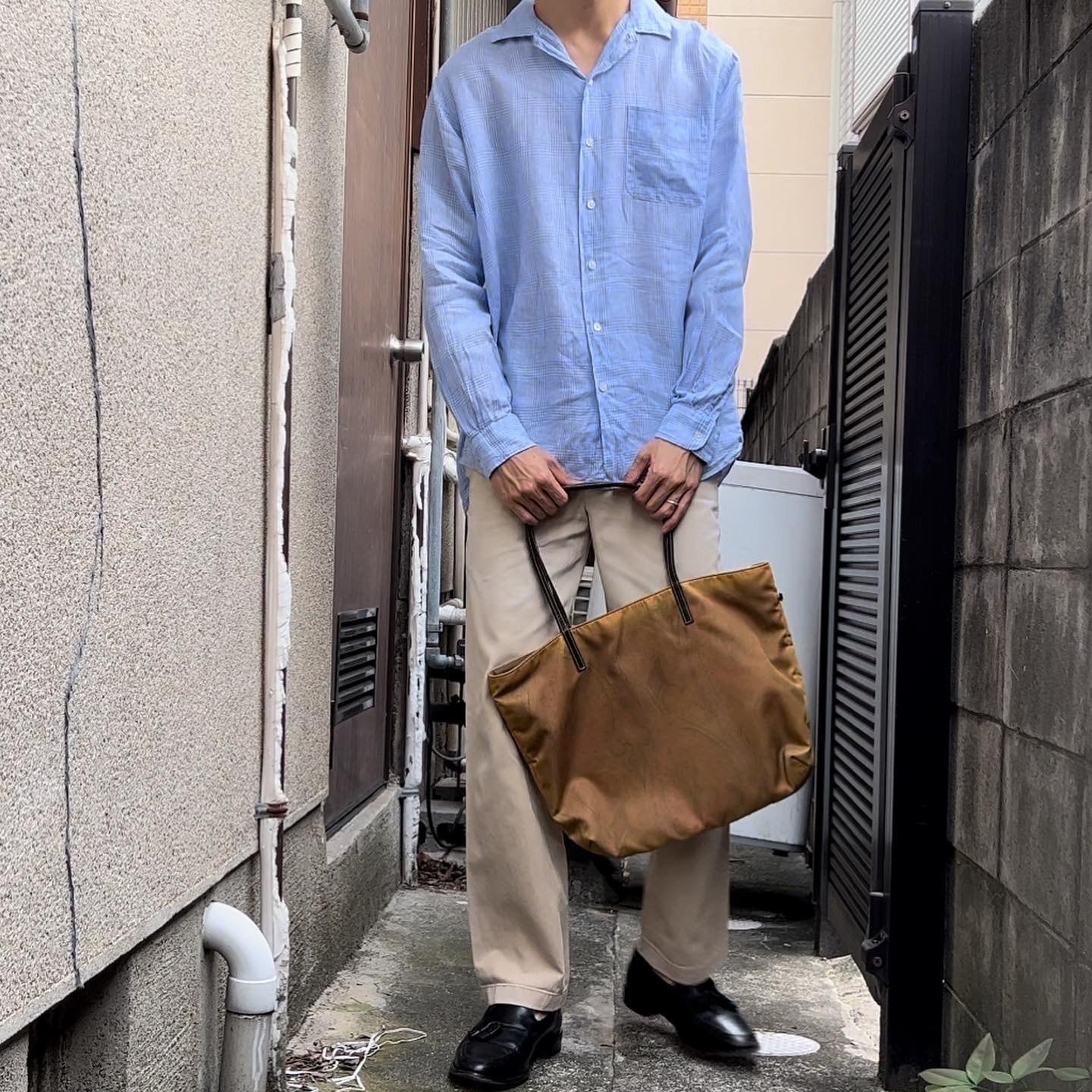90s “polo by ralph lauren” bonnard linen open collar shirt