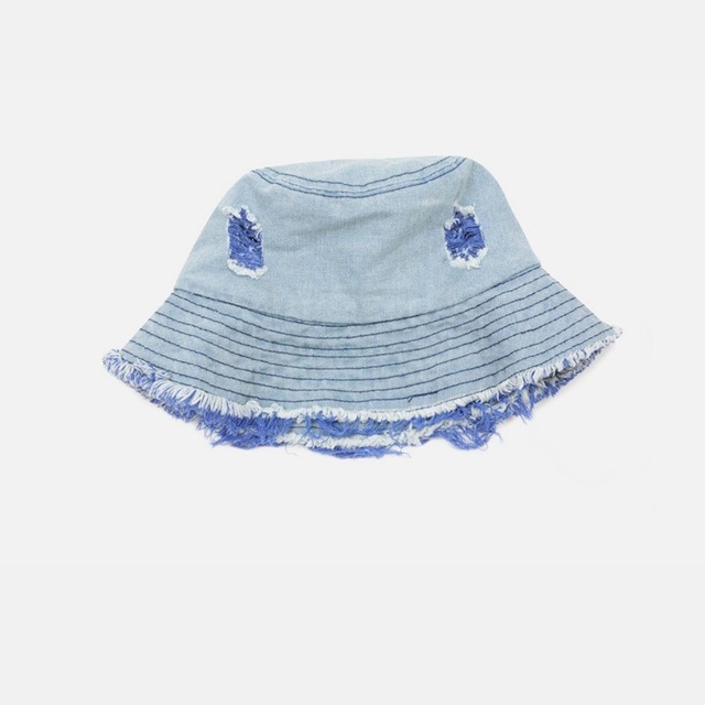 ライトカラーフリンジクラッシュバケットハット 2col   R00929