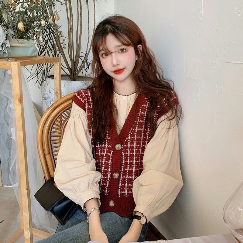 シャツ スプリングオータムスタンダードトップス ロング レトロ 大人ガーリー スウィート キュート カジュアル 春物 秋物 試着室47216687006